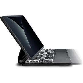 Doohoeek New Pull-Out Keyboard Folio for iPad Air 11 inch (M2) 2024, iPad Pro 11-inch/iPad Air 11" 6/5/4 Gen, Magnetic Magic-Style Floating Keyboard Case with Touchpad & Lighting Keys