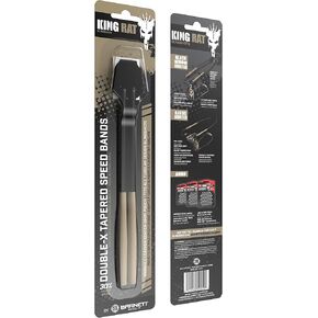 Barnett King Rat Slingshots, Powerful Rubber Elastic Slingshot Replacement Band Featuring a Leather Pouch, Double-X Tapered Replacement Band