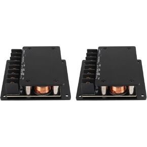 120W 2Pcs Speaker Frequency Divider with Overcurrent , Universal 2-Way Audio Crossover for Cars, Enhances Audio Performance