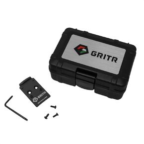 GRITR Optic Plate for Mounting RMR Footprint Optics to Walther PDP Firearm Models w/ 2.0 Optic Plate Mounting System - Aluminum Adapter Plate - T10 Torx Screws & Wrench Included