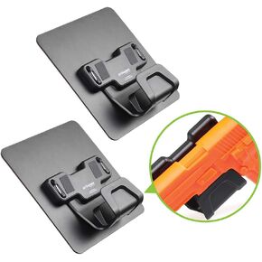 Stinger Magnetic Gun Holder w/Safety Trigger Guard Protection, w/Heavy Duty Sticky Pad Non-Drill Wall Mount Gun Rack Handgun Shotgun Firearm Conceal