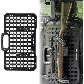 Gun Rack with Rigid MOLLE Panel, Gun Rack for Truck Rifle Mount, Car Gun Mount with Rubber Strap Fits MOLLE Panels for Vehicles