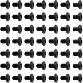50pcs Hard Drive Screws 3.5 inch,Stainless Flat Phillips Head HDD 6#-32 x 1/4" Mounting Screw for Computer PC Laptop Case,3.5" Black