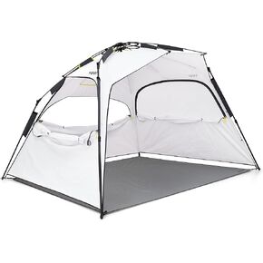 Veer Family Basecamp Recreational Pop-Up Tent | Premium Trail Rated Beach Tent or Camp Shelter for Adults and Kids | Water Resistant UPF50 Protective Coating | Portable with Easy Set Up and Take Down