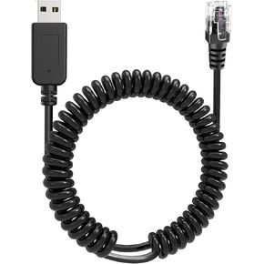 Radar Detector Cable, USB 2.0 to RJ11 Plug Cable 5V-12V Power Cord, Compatible with Unide R3/7/1, Escort 360 Passport 9500i/7500S/8500/7500 and Other Radar detectors