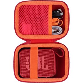 Hard Case Compatible with JBL GO 4 GO 3 Portable Speaker (Blue Case)