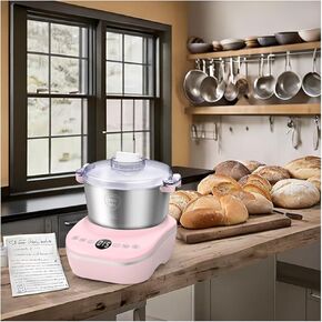 Electric Dough Maker with Ferment Function, 7L (7.3Qt) Large Capacity Dough Mixer, 304 Stainless Steel Kitchen Stand Mixer, Ideal for Bread, Pizza, Pastry, Dumpling, and Roti Dough,Christmas Gift