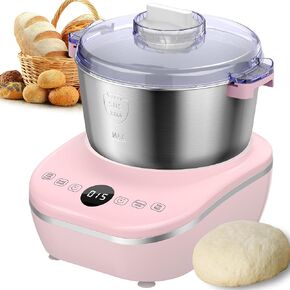 صانع العجين الكهربائي مع وظيفة التخمير ، 7L (7.3QT) خلاط عجينة كبيرة السعة ، 304 خلاط المطبخ من الفولاذ المقاوم للصدأ ، مثالي للخبز ، البيتزا ، المعجن