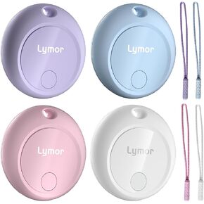 AirTag, Item Finders Bluetooth Tracker Locator for Keys Luggage Bags Wallet, Works with Apple Find My -iOS Only - 4 Pack Multicolor