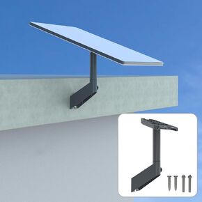 360°Adjustable Starlink Short Wall Mount,Compatible with Starlink Gen 3/Mini Pole Mounting Kit Accessories,for Pole Mount, Roof Mount, Roof Wall Mount Starlink Internet Kit Satellite (Grey)