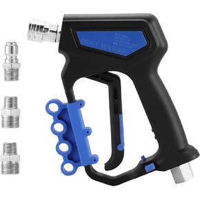 RIDGE WASHER Pressure Washer Gun Swivel, Power Washer Gun 5000 PSI with 1/4" Quick Connector, 12 GPM, 360°3/8 NPT Thread, M22-14mm and M22-15mm Fitting