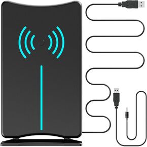 2025 Version Amplified HD Digital 'Matrix' TV Antenna Long 1000+ Miles, Support 4K 1080p Fire tv Stick and All Older TV's Indoor HDTV Local Channels,16.5ft Coaxial Cable