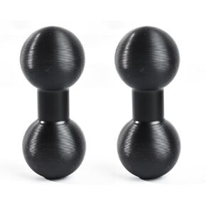 HYS 20mm to 20mm Ball Adapter Double Heads Mount Compatible with 20mm Ram Mounts Double Socket Arm GPS Brackets for Bike Motorcycle Phone Camera GPS Holder (Packing of 2)