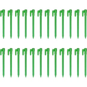 Tent Stakes, Stakes for Inflatables, Garden Stakes, Ground Anchors, Yard Stakes, Tarp and Outdoor Decorations – Multi-Color Ground Stakes for Various Uses，24Pack