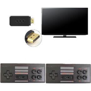 Extreme Mini Game Box with 2 Wireless Controllers, Retro Game Stick 2.1 for TV with Classic Game Emulator Compatible with 8-bit NES Games
