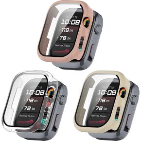 Compatible with Huawei Watch D2 Case, FitTurn Replacement All-Around Color PC Bumper Cover Screen Protector Case Cover for Huawei Watch D2 Smartwatch Accessories (3pack-2)