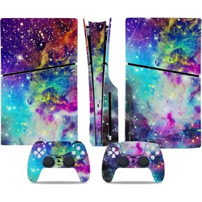 PS5 Slim Disc Version Skin for Console and Controllers, Vinyl Sticker Play-Station 5 Slim Skins, Wrap Decal Cover Protective Accessories for PS5 Slim Disc Edition (Mathematical Equation)