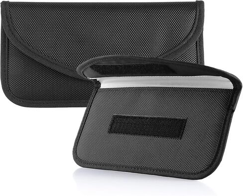 أكياس Aozbz 2 Pack Faraday ، وحقيبة Faraday التي تمنع Faraday لمفاتيح السيارات ومحافظة Pouch Pouch Pouch المحفظة على الهاتف الخليوي و WiFi/NFC/GSM/LTE GPS in Kuwait