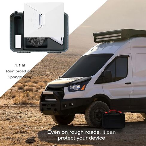 حالة صلبة محمولة تناسب مجموعة أطباق Starlink Mini ، علبة مقاومة للماء ، و Precision Cut Eva لتخزين ملحقات Mini Storage ، ومتانة معتمدة من شركات الطيران ، ومريحة للسفر في الهواء الطلق الاستخدام in Kuwait