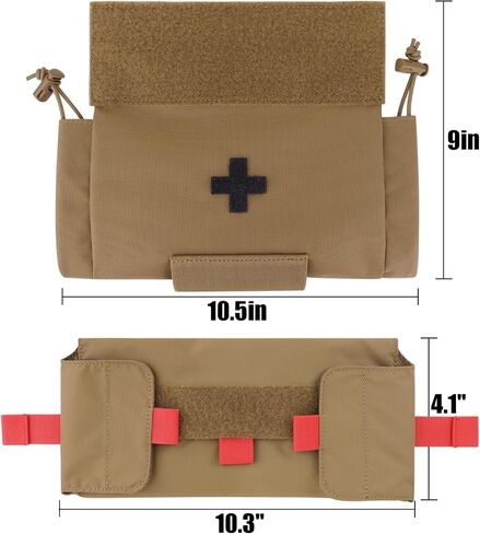 Petac Gear تكتيكي الإسعافات الأولية ، حقيبة تفريغ ، صدمة طبية ، حقيبة إسقاط ، EMT IFAK ، وحمل البطن الفرعي مع Hook-N-loop (CB) in Kuwait