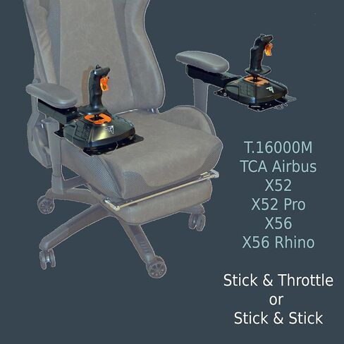 نظام غير محدود | SIM Flight - مجموعة من 2 Mounts Cairs Cairs قابلة للإزالة T.16000m | TCA Airbus | x52 | X52 Pro | x56 | x56 وحيد القرن بواسطة tecicity in Saudi Arabia