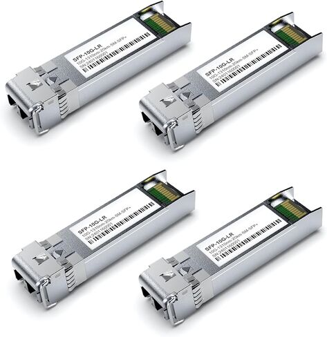 4Pack SFP+ 10GBase-LR LC Module, SingleMode 1310nm, SMF Dual LC Fiber Optic Transceiver for Cisco SFP-10G-LR, Ubiquiti UniFi UF-SM-10G, Meraki MA-SFP-10GB-LR, Netgear, TP-Link and More(DDM 20km) in Saudi Arabia