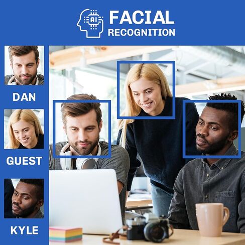 GW Security 16 Channel 12mp NVR 4K Color Color Light Vision نظام كاميرا أمان إنذار صوتي في اتجاهين مع (16) 8 ميجابكسل من الذكاء الاصطناعي/الكشف عن الوجه/الكشف عن السيارة 135 درجة in Kuwait