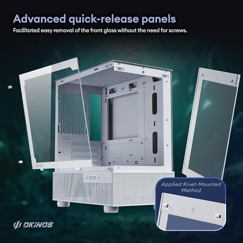 Aqua 3 Air, Micro ATX Case, MATX PC Case with 3 X 120mm 3-Pin Non-PWM Fans (No ARGB) Pre-Installed, Panoramic View Tempered Glass Front & Side Panel, with Type C Port, Black in Saudi Arabia