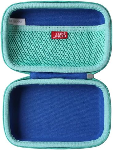 Hermitshell Hard Travel Case for Soundcore Select 4 Go Bluetooth Speaker by Anker (Only Case) (Blue+Green Zipper) in Kuwait