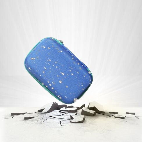 Hermitshell Hard Travel Case for Soundcore Select 4 Go Bluetooth Speaker by Anker (Only Case) (Blue+Green Zipper) in Kuwait