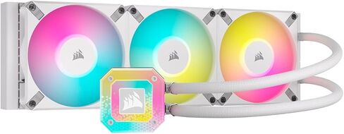 CORSAIR ICUE H150I ELITE CAPELLIX XT Desktop Liquid CPU COWER -Three AF120 RGB Elite Fans -360MM CHARIATIAR -INTEL LGA 1700 ، 1200 ، 115X ، 2066 ، AMD® AM5 ، AM4 شملت ICUE COLLANDER -WHITE (متجددة) in Saudi Arabia