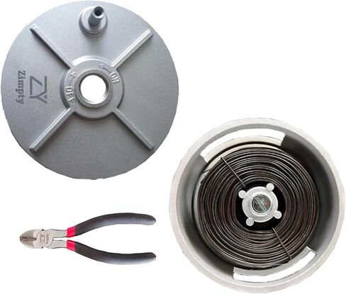 Aluminium Wheel Reel, Lightweight Aluminum, Left Handed and Right Handed with Rewind Knob and Tie Wire Aluminium Reel and Ribar Tie Wire 16 Gauge and 6' Plier Combo in Saudi Arabia