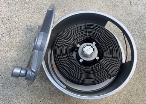 Aluminium Wheel Reel, Lightweight Aluminum, Left Handed and Right Handed with Rewind Knob and Tie Wire Aluminium Reel and Ribar Tie Wire 16 Gauge and 6' Plier Combo in Saudi Arabia