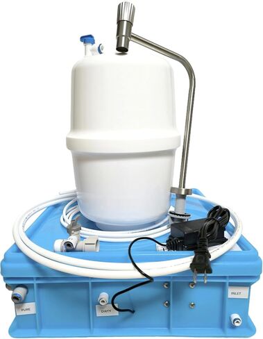 RO Water Purifier, 75GPD, Reduce TDS and Water Scale, Under Sink, High Flow Speed, Built in Water Pump, Pressure reducing Valve, Leakage Protection Valve in Saudi Arabia