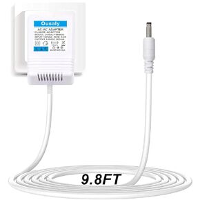 6V AC/DC Power Adapter for Breg Part # 10698 Power Adapter D0660 00660 10698 6VDC 600mA Class 2 Transformer 9.8ft White Power Supply Cord Charger PSU