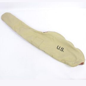 U.S. WWII Fleeced Lined M1 Carbine Carry Case with Strap Marked U.S. Khaki
