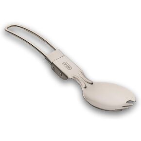 M-Tac Spork Stainless Steel Universal Foldable Traveller Camping Hiking Tactical Spoon and Fork all-in-one