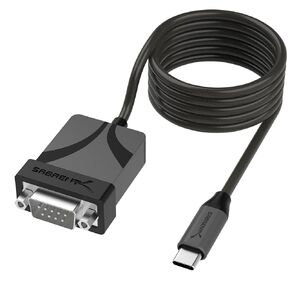 SABRENT USB-C to DB9 Serial RS-232 Adapter Cable 6FT, Prolific PL2303GS Chipset, USB 2.0, 1bps-12Mbps Baud Rate, for POS Terminals, Modems, GPS, Industrial Devices (CB-D9C6)