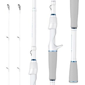 Kastking Centron Lite Twin Tip Rods ، Blanks IM6 Graphite ، قضبان تلميح مزدوجة ، أدلة من الفولاذ المقاوم للصدأ مع حلقات سيراميك ، تصميم مقبض EVA الخلفي الكامل ، حارس خطاف القطار.
