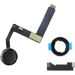 YESUN Home Button Flex Cable Assembly + Home Key Rubber Gasket and Spacer Holder for iPad Pro 9.7" A1673 A1674 A1675 (Gold)