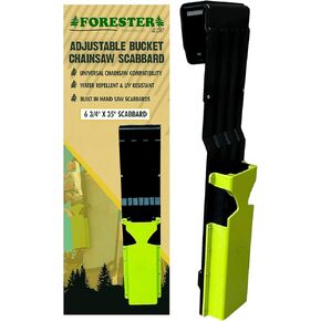 FORESTER Adjustable Bucket Chainsaw Scabbard with Handsaw Holder | Chainsaw Holder for Bucket Truck Accessories