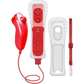 Wii Remote with Nunchuck, Wii Controller with Nunchuck, Compatible with Nintendo Wii/Wii U, 2 Pack