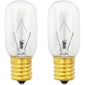 Microwave Light Bulb,125V 40W E17 Base T8 Bulb for LG Frigidaire Kenmore Whirlpool GE Oven The Range Microwave,Under Range Hood, Appliance Refrigerator,6912W1Z004B,8206232A Bulb,2 Pack