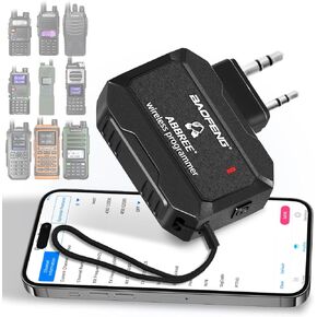 ABBREE Ham Radio Programmer Adapter APP Instead of Program Cable for Baofeng 5RM UV-5R GM21 K5Plus AR-152 GM-15 Pro UV-5G Plus UV-25 Quansheng UV-K5 6 Handheld Two Way Radios,No Need Driver in Kuwait
