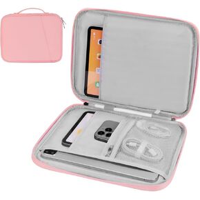 Tablet Bag for Women, Padded Tablet Carrying Sleeve Case for iPad Pro 11 (2022-2018), iPad Air (5/4th Gen), iPad 10.9 (10th Gen),Galaxy Tab s9/S8/A8/A (Pink,9-11)