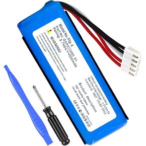 Battery for JBL Flip 4, New Upgraded (4000mAh) High Capacity Li-Polymer Battery Replacement Compatible with JBL Flip 4, Flip 4 Special Edition Bluetooth Speaker, P/N GSP872693 01