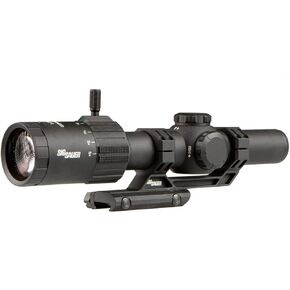 Sig Sauer Tango-MSR FFP 1-6X24mm Waterproof Fog-Proof Rugged Tactical Hunting Scope | Illuminated MSR BDC-6 Reticle, 0.5 MOA, Capped, Black W/ 1.535 Mount