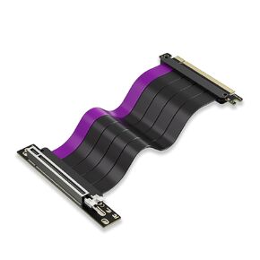 PCI-E 4.0 Riser Cable, PCIE 4.0 x16 200mm High Speed Flexible Extender Card Extension Port 90 Degree Adapter Compatible with Gen 4 GPUs, Supports RTX4090 RTX3060 RX7900 (White)