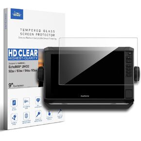 Tempered Glass Screen Protector for Garmin Echomap UHD2 92sv 93sv 94sv 95sv 9 Inch Chartplotters Touchscreen (HD Clear)