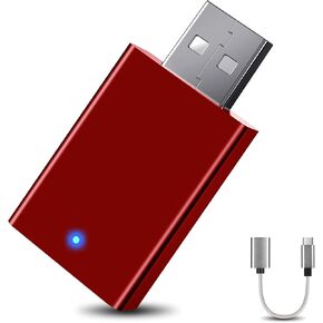 deerdance Wireless Carplay Adapter for iPhone, Android Auto Wireless Adapter, 2025 Upgrade 2 in 1 Wired to Wireless Adapter for iOS10+/Android 11 Phone, Instant&Stable Connectivity for Cars from 2017.